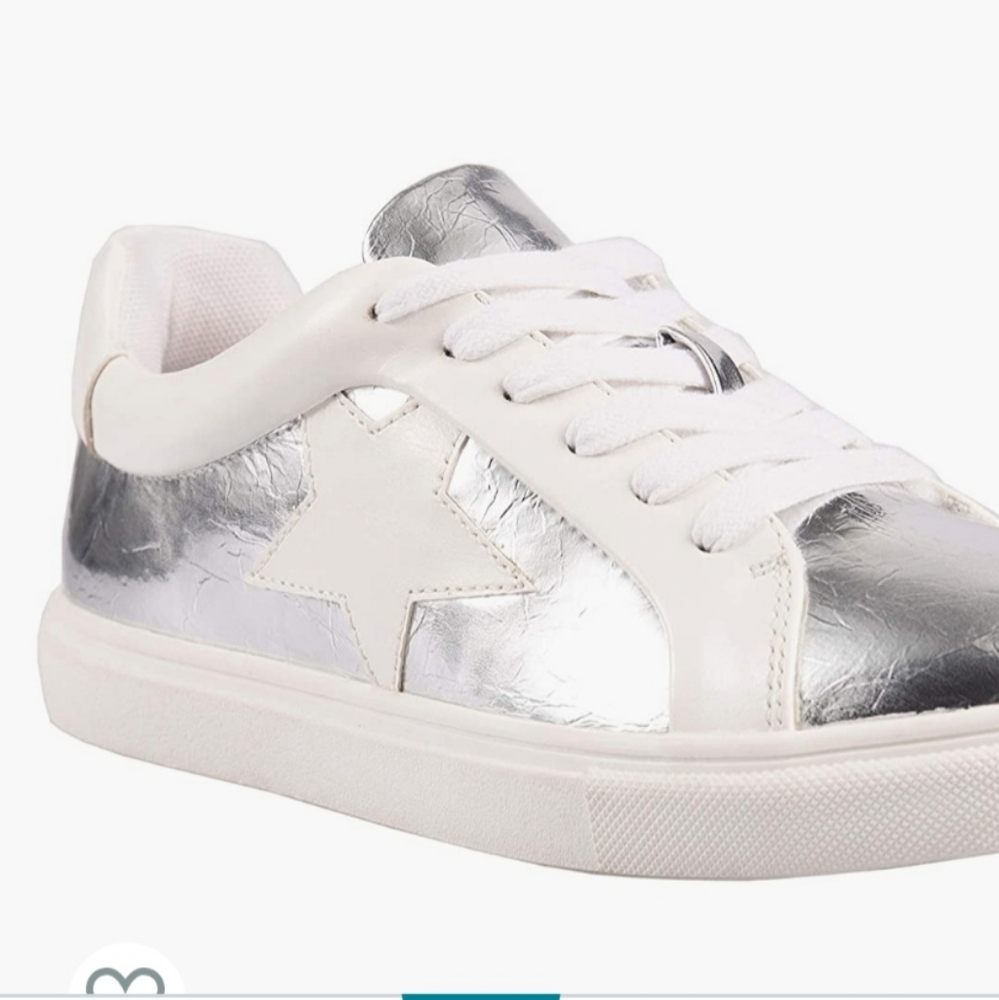 Silver Fashion Sneakers - Picture 2 of 3